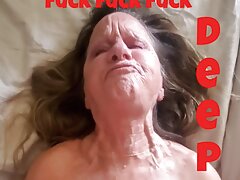 EXTREME GRANNY MARRIED SLUT LESLIE SUCKS, LICKS AND CUMS LIKE A CHEATING WHORE WIFE ON DADDY'S THICK COCK
